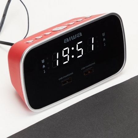 Aiwa Despertador Radio FM Cru-19rd Aiwa Despertador Radio FM Cru-19rd